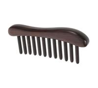 WOONEKY Peine de Madera de Sándalo de Dientes Anchos para Masaje Capilar Desenredante Artesanal Multifuncional para Mujer y Hombre Herramienta de Estilo y Relajación Gua Sha