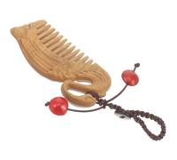WOONEKY Peine de Madera Miniatura con Decorativo Peine Desenredante de Madera y Accesorio Práctico y Compacto Mujeres