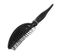 WOONEKY Peine Desenredante Ovalado para Cabello Rizado y Voluminoso Peine Antiencrespamiento de Dientes Anchos para Casa y Salón para Tipo de Cabello