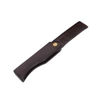 WOONEKY Peine Plegable de Bolsillo para Hombre Peine Portátil de Madera Negra de Ébano para Cabello Barba y Bigote Diseño Compacto para Viajes y Uso Diario