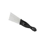 WOONEKY Peine Rastrillo Ancho Para Cabello Dientes Pulidos, 1 Unidad, Tamaño Mediano, Desenredante, Para Adultos y Niños, Uso Profesional y Personal, Color Negro