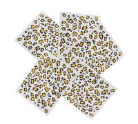 WOONEKY Películas De Transferencia Decorativas De Leopardo 6 Piezas Tamaño Portátil Para Cuerpo y Rostro Accesorio De Fiesta Sin Toxicidad