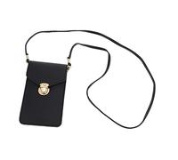 WOONEKY Pequeño 1 Pc Monedero Móvil Billetera De Tarjeta Bolso Transparente Bolso De Moda Bandolera De Cuero Phone Wallets Mujer Bolsa De Teléfono Móvil Cerrar Aleación