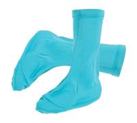 WOONEKY Polainas para Senderismo al Aire Libre Impermeables y Resistentes al Viento, Tubo Alto Azul Talla L, Cubrebotas Flexibles Antideslizantes para Hombres y Mujeres, Protección