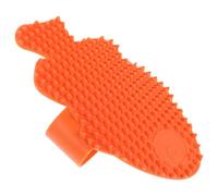 WOONEKY Rascador para Gatos Forma Pez Naranja y Rojo Masajeador y Peine Autoraspador para Patas de Mesa y Sillas Accesorio Anticaída para Gatos y Gatitos Protege Muebles y Reduce Picazón