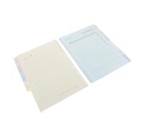 WOONEKY Recambios de Planificador Mensual A4 2026 con Pestañas Índice, Insertos Perforados Tamaño 29,5X22,8 CM en Tonos Pastel Macaron para Oficina y Escuela, Separadores Organizadores