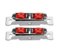 WOONEKY Rodillos de Acero Inoxidable para Puerta Corredera Juego de 2 Ruedas Silenciosas Cojinetes y Poleas de Nylon Repuesto para Armarios y Ventanas Corredizas Uso Doméstico y