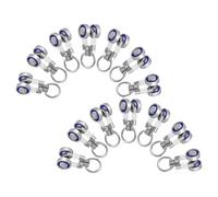 WOONEKY Rodillos Metálicos para Rieles de Cortinas 14 Piezas Deslizadores Silenciosos con Cojinetes de Metal Ruedas Guía Resistentes para Cortinas Pesadas Uso en Sistemas de Poleas y