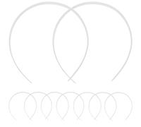 WOONEKY Set de 12 Diademas Finas de Abs para Cabello, Accesorio Antideslizante y Sencillo para Uso Diario y Escolar en Mujeres y Niñas