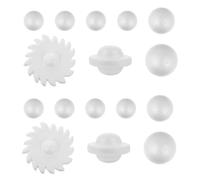 WOONEKY Set de 30 Bolas de Espuma para Manualidades DIY 3 Juegos de 10 Piezas Material Seguro sin Olor para Figuras Creativas del Sistema Solar Accesorio Adecuado para Decoración y