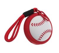 WOONEKY Silicona Resistente Monedero con Cremallera Forma de Béisbol Llavero Organizador Compacto para Monedas Auriculares y Accesorios Bolsa Deportiva Práctica