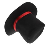 WOONEKY Sombrero de Muñeco Invernal Navideño Negro Cinta, Halloween | Fibra Acrílica Suave y Cómoda, Diseño Exclusivo Navideño, Uso Versátil para Salidas Invernales y Vestuario