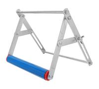 WOONEKY Soporte de Rodillo Ajustable para Máquina de Corte Metálica Soporte Plegable de Altura Regulable 55-135 MM Marco Metálico Resistente para Ingletadora Adecuado para Carpintería