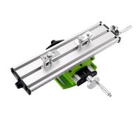 WOONEKY Soporte para Taladro Manual de Alta Precisión con Base de Fundición Resistente Soporte para Columna y Banco Montaje Estable para Perforación Exacta Color Plateado y Verde