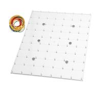 WOONEKY Tablero Magnético para Enseñar Clavos Rompecabezas con Forma De Material Didáctico Geoplano De Plástico para Tablero De Matemáticas Montessori Geoplanos Transparentes