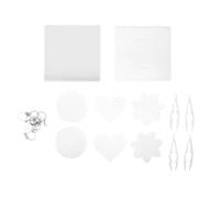 WOONEKY Tableros De Clavijas para Manualidades con Cuentas Fusibles Kit De Tableros De Clavijas para Manualidades con Cuentas Herramientas Fusibles Pinzas