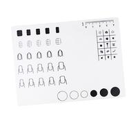 WOONEKY Tapete De Silicona Para Uñas 1 Unidad Tamaño Mediano Protector De Mesa Flexible Para Manicura y Estampación De Esmalte, Guía Práctica Para Arte De Uñas Calcomanías