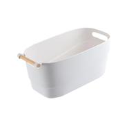 WOONEKY Tazón de Remojo para Manicura Estilo Japonés en Pp Blanco, Resistente a Deformaciones, Adecuado para Arte de Uñas en Casa y Autocuidado Profesional