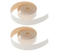 WOONEKY Tiras Autoadhesivas para Bordes de Pantallas de Lámparas 6 Metros Ribete de Lino Beige Mate 2 Piezas Material para Decoración y Proyectos DIY el Hogar