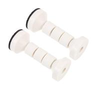 WOONEKY Topes de Cabecero Ajustables para Cama, Soporte Anticaídas de Eva, Herramienta Antivibración para Marco de Cama, Protección de Pared y Muebles, Kit de 2 Unidades Color Claro