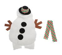 WOONEKY Traje para Mascota Diseño de Muñeco de Nieve para Perros Talla XL Ropa de Abrigo de Invierno Suave y Cómoda Disfraz Navideño Adorable para Actividades al Aire Libre