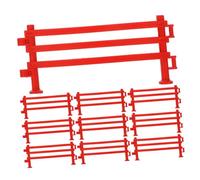 WOONEKY Valla De Juguete De Granja y Animales De Miniatura para Niños Pequeña Plástico Resistente Juego Creativo Jardín Casa De Muñecas Corral 100 Piezas