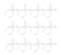 WOONEKY Ventosas para Acuario Clips Acrílicos Transparentes 20x30 Mm, Soporte para Mangueras de Aire, 12 Piezas, Accesorios para Peceras y Organización de Tubos en Acuarios