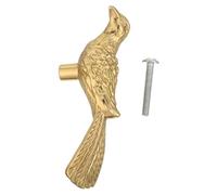 WOONEKY Vintage Retro Brass Bird-shaped Cabinet Knob Drawer Pull Handle For Kitchen Dresser Wardrobe Smooth Grip Decorative Hardware For Classical Interiors