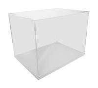 WOONEKY Vitrina Grande de Acrílico Blanco para Cascos de Fútbol Americano, Estuche Portátil y Resistente al Polvo para Exhibición de Coleccionables Deportivos en Oficina