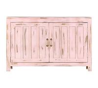 Woonisher Aparador de Madera Maciza de Mango Rosa Claro 110x35x70 cm Armario de Cocina despensa de Cocina Armario de Cocina Alto