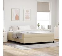 Woonisher Cama con Base Spring con Colchón Verde Claro Gris Super King Tela de Corduroy