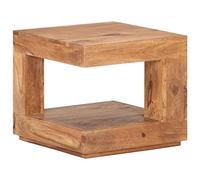 Woonisher Mesa de Centro de Madera Maciza de Acacia 45x45x40 cm