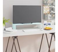 Woonisher Mueble TV/Elevador de Monitor Cristal Verde 60x25x11 cm Mueble de TV aparador Mueble de TV