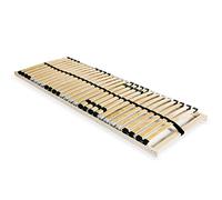 Woonisher Somier De Láminas con 28 Listones Y 7 Zonas De Soporte 80x200 Cm, Base De Cama Robusta De Madera De Haya Y Abedul, Tapones De Goma SBS para Estabilidad, Firmeza Ajustable, Fácil Ensamblaje