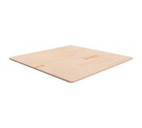 Woonisher Tablero de Mesa Cuadrada Madera de Roble sin Tratar 90x90x1,5cm