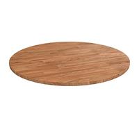 Woonisher Tablero de Mesa Redonda Madera Roble marrón Claro Ø50x1,5 cm