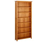Woonisher vidaX Estantería de 7 Niveles de Madera Maciza de Roble 90x22,5x200 cm Armario Muebles Armario de Sala