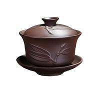 Woonsoon Yixing - Juego de té chino Zisha Gaiwan hecho a mano de 150 ml de porcelana china Gaiwan Kungfu, taza de té tradicional china