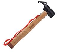 Woonyee Martillo de carpintero, martillo de guerra, martillo multifuncional de acero de 31 cm, rojo, 760 gramos, para bricolaje, reparación, camping, carpintería, mantenimiento del hogar
