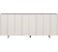 WOOOD Aparador de 4 puertas de madera L200cm - Gris claro