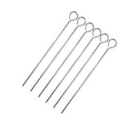 Wooow Set de Pinchos para Barbacoa Metal 6 Piezas 20 cm (36 Unidades)