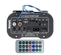 Woopker-Placa decodificadora de Amplificador Digital, Amplificador de Audio de 25-30W, USB, Radio FM, Reproductor TF, Subwoofer