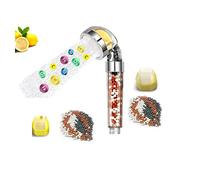 WOOPOWER Cabezal Ducha Filtro Vitamina C, Alchachofa Ducha Filtro Universal Alta Presión, Cabeza Ducha de Mano para Eliminar Cloro, Suaviza Agua Dura, Ahorra agua