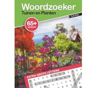 Woordzoeker Tuinen en Planten: Extra Grote Letters Voor Senioren en Volwassenen