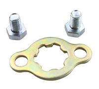 WOOSTAR 17mm Motor Piñón Clip de Placa de Retención con Tornillos Reemplazo para 50cc 70cc 90cc 110cc 125cc ATV Go Kart Dirt Pit Bike Dune Buggy Quad