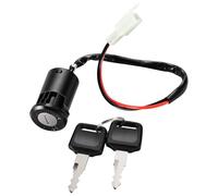 WOOSTAR 2 Cables 12V Interruptor con Llave On Off 2 Posición Reemplazo para 50cc 70cc 90cc 110cc 125cc 150cc 200cc 250cc Eléctrico Scooter Go Cart ATV 4 Wheeler Quad