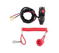WOOSTAR 22mm Manillar Kill Interruptor 2 Cables Reemplazo para 110cc 125cc Taotao Dirt Pit ATV 4 Wheeler Quad Scooter