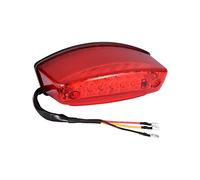 WOOSTAR 3 Cables Luz Trasera LED de Freno Trasero Reemplazo para 50cc 70cc 90cc 110cc 125cc 150cc Motocicleta Scooter Dirt Pit Bike Off-Road ATV 4 Wheeler Quad Rojo