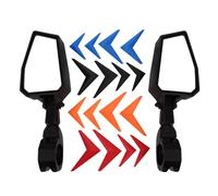 WOOSTAR 44mm Espejos Laterales con Abrazaderas Reemplazo para UTV SxS Polairs RZR 800 1000 S 900 XP 1000 Off Road Go Kart Paquete de 2