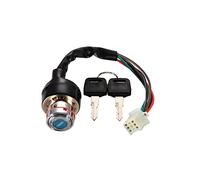 WOOSTAR 6 Cables Interruptor con Llave On Off 2 Posición Reemplazo para 50cc 70cc 90cc 110cc 125cc 150cc 250cc 250cc Taotao Rojocat Roketa Sunl ATV 4 Wheeler Dirt Pit Bike Go Kart
